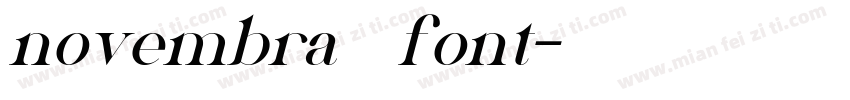 novembra 色日服font字体转换